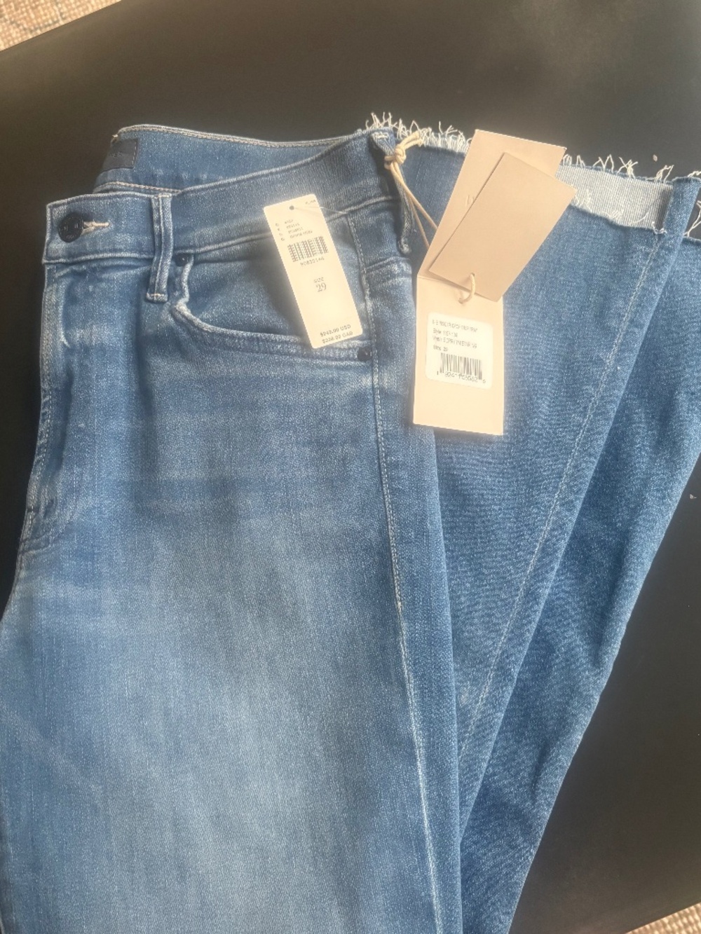 NWT Mother Denim Insider Step Crop Fray, Sorry I'm Staring, 29
